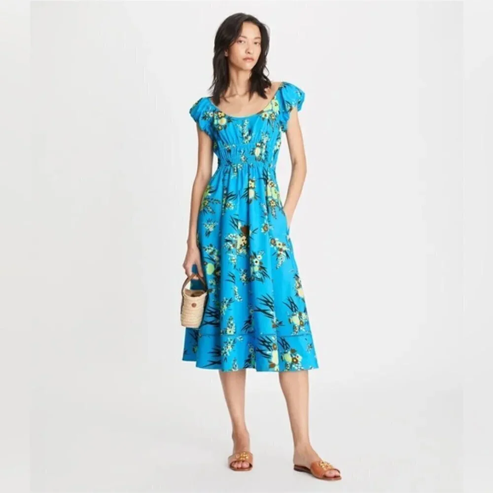 Tory Burch PRINTED SCOOP-NECK‎ DRESS
